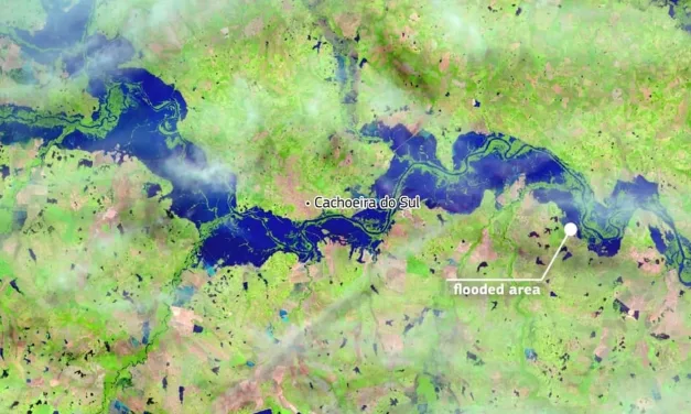 Três satélites europeus captam imagens de enchente no Sul do Brasil
