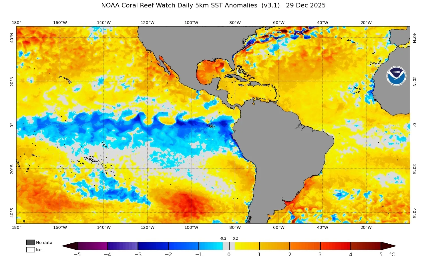 Mapa da La Niña