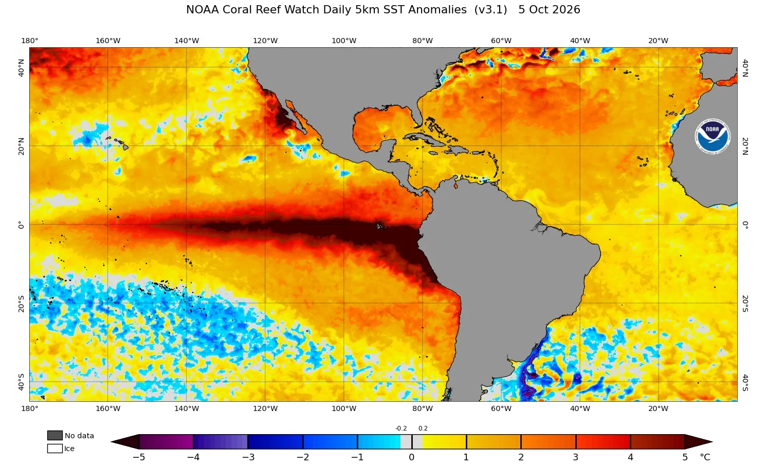 Mapa do El Niño