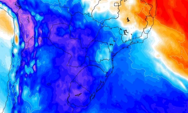Frente fria vai mexer com o tempo em três regiões do país