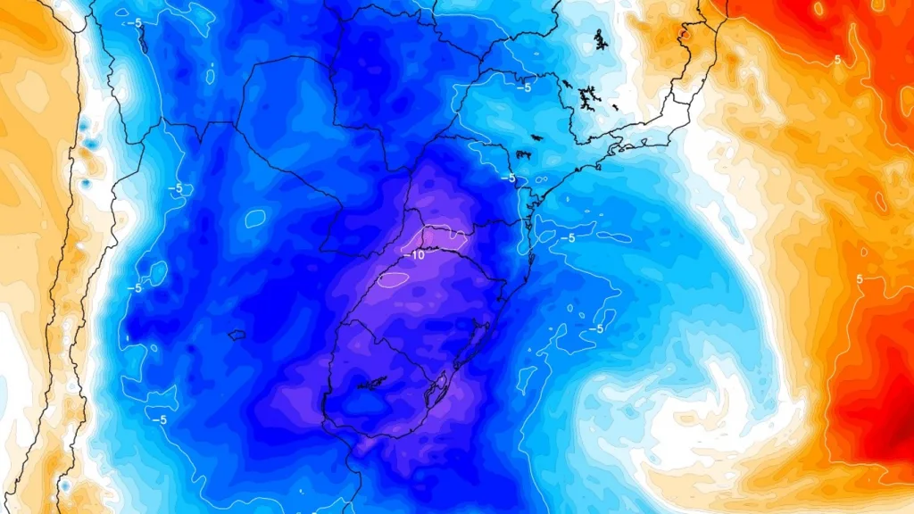 Ciclone vai impulsionar massa de ar frio para vários estados com geada