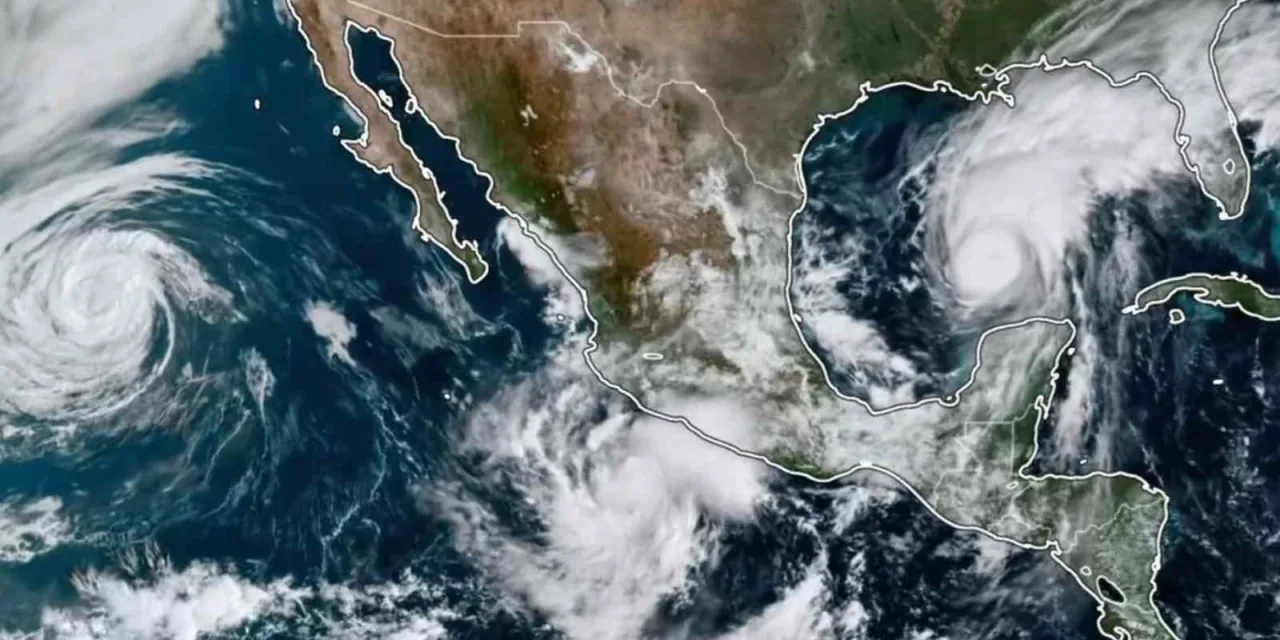 Dois furacões cercam a América do Norte do Pacífico ao Atlântico Três ciclones tropicais, sendo dois furacões, no Atlântico e no Pacífico, devem causar estragos na América do Norte