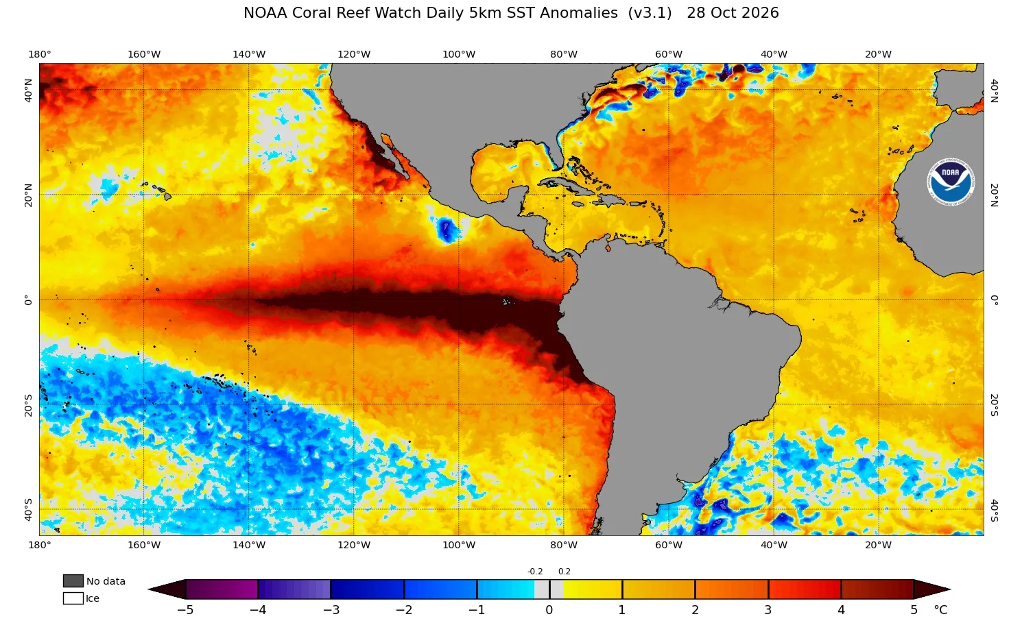 Mapa do El Niño