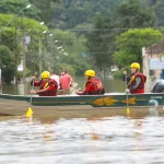 Cenário de grave risco de chuva extrema em parte do Sul do Brasil