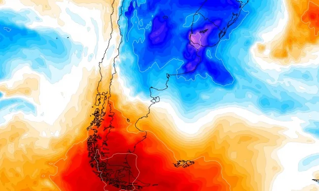Tempo virado na América do Sul: quente na Patagônia e frio no Brasil
