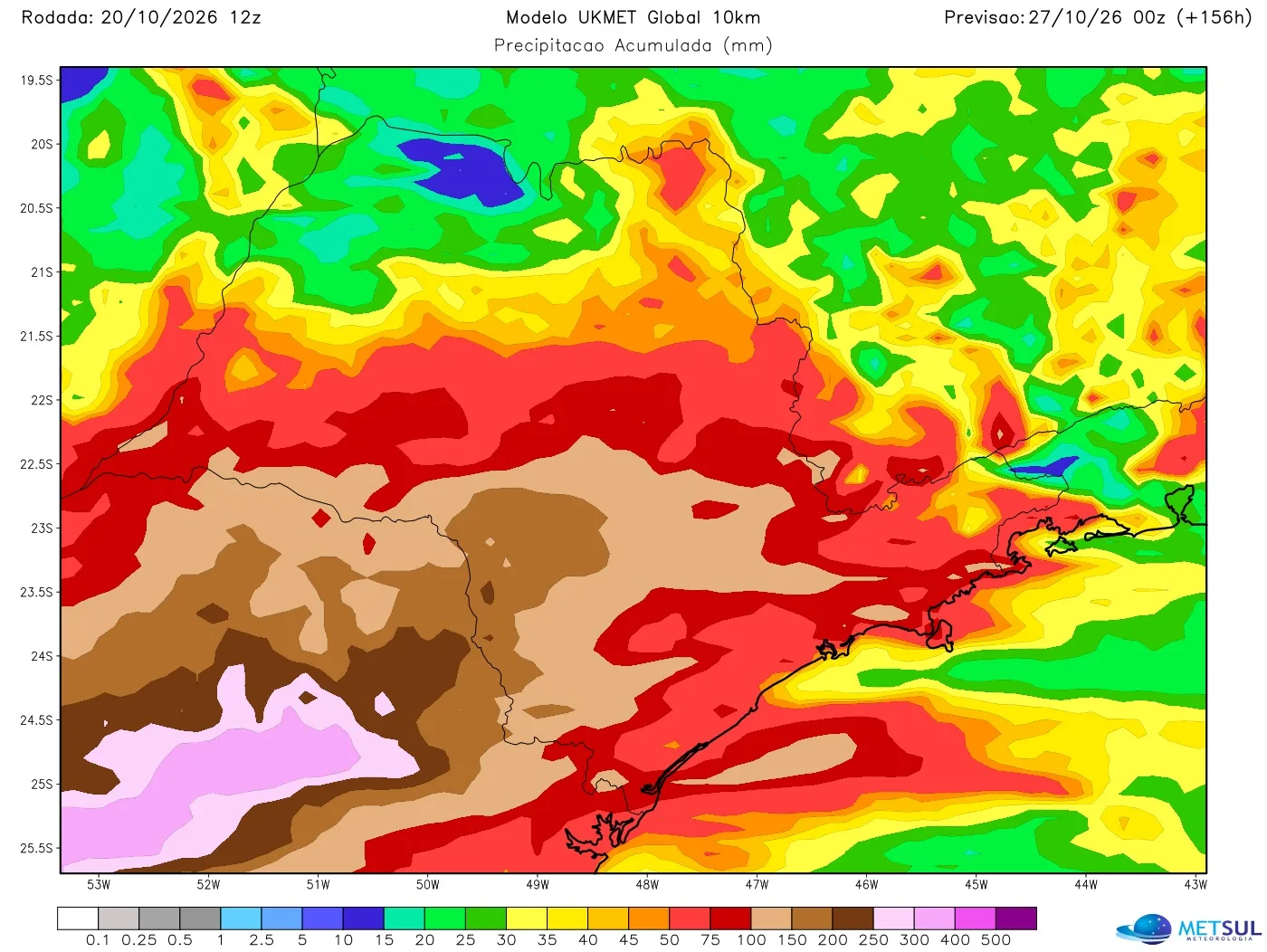 Mapa de chuva