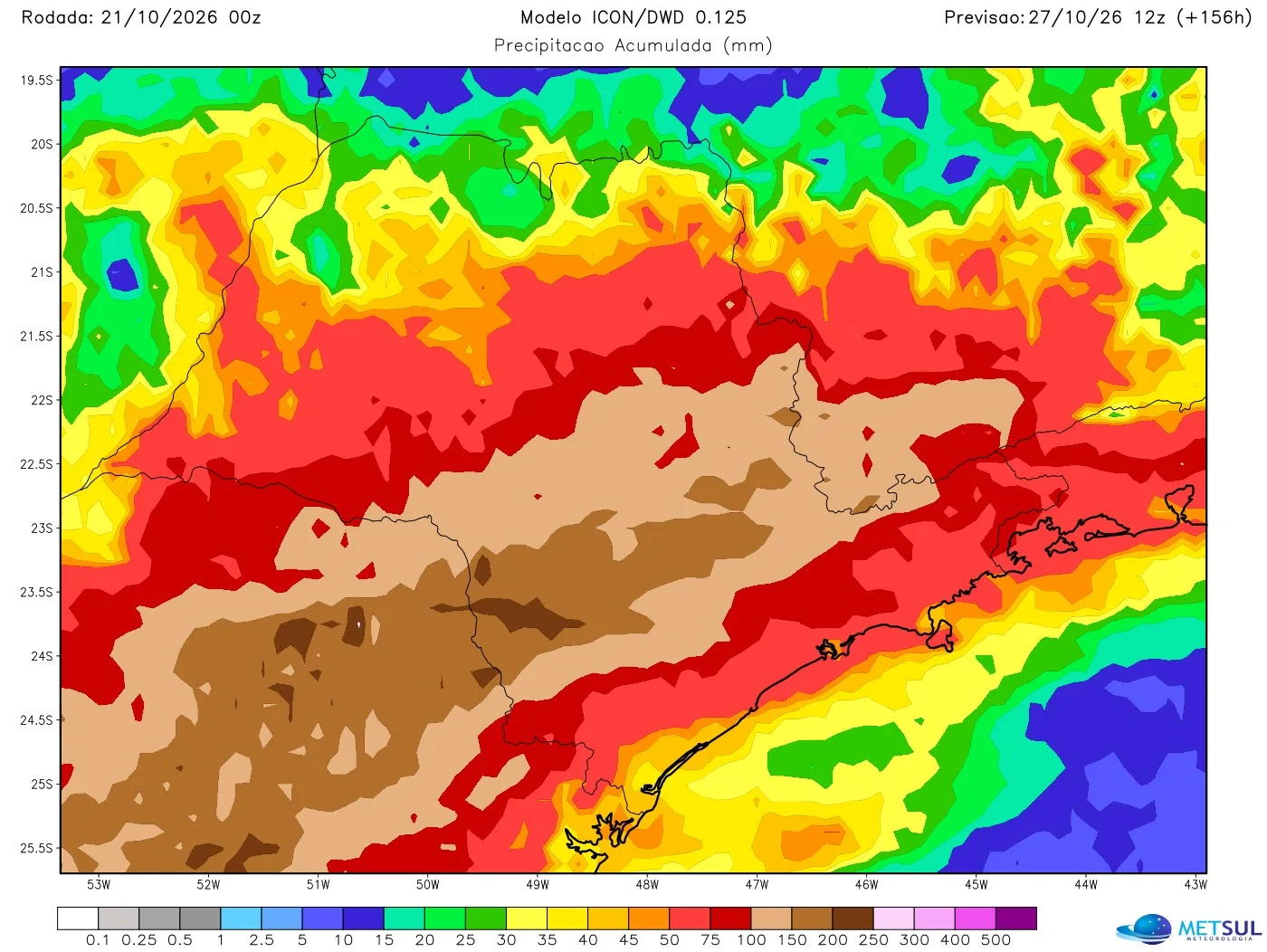 Mapa de chuva
