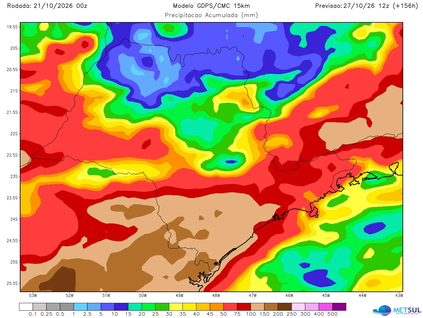 Mapa de chuva